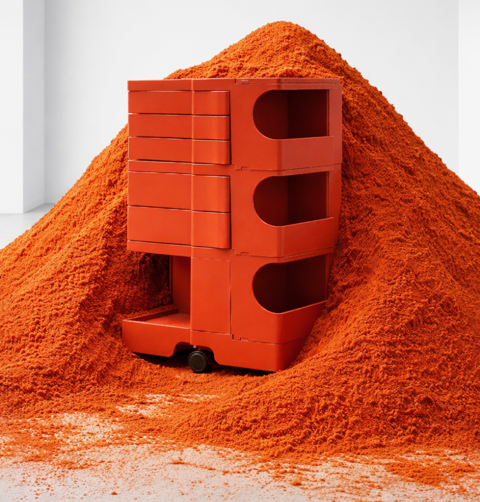 【VINTAGE】B-Line / Boby Wagon Orange B-Line Boby — K5 Furniture